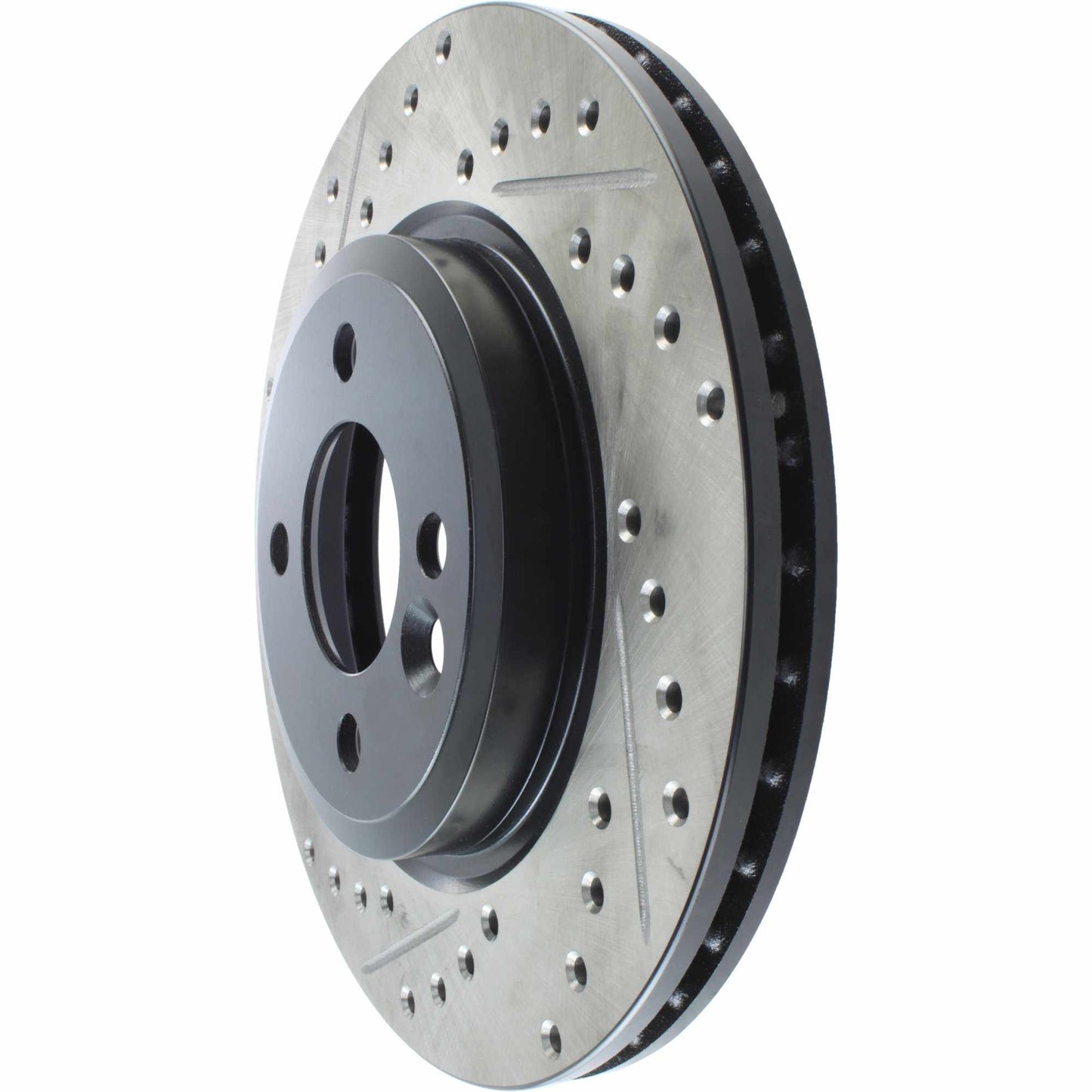 StopTech 02-07 Mini Cooper/Cooper S Slotted & Drilled Right Front Rotor 127.34067R