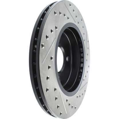 StopTech 02-07 Mini Cooper/Cooper S Slotted & Drilled Right Front Rotor 127.34067R