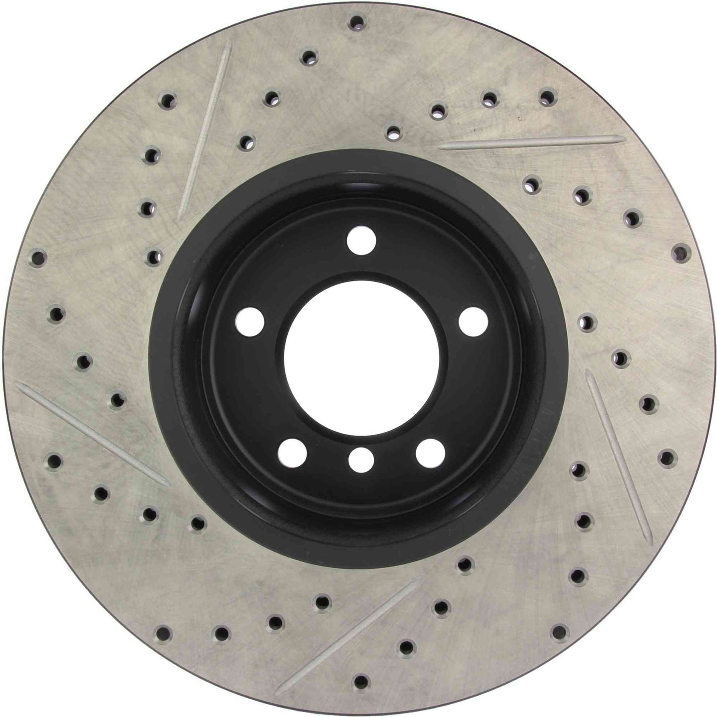 StopTech Sport Drilled/Slotted Brake Rotor; Front Left