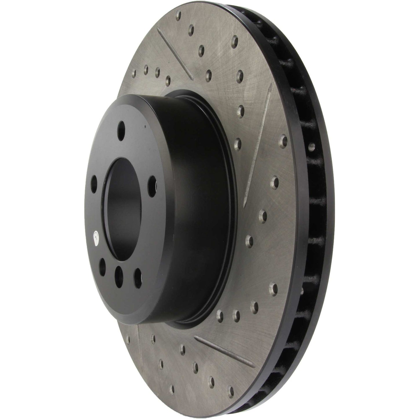 StopTech Sport Drilled/Slotted Brake Rotor; Front Left