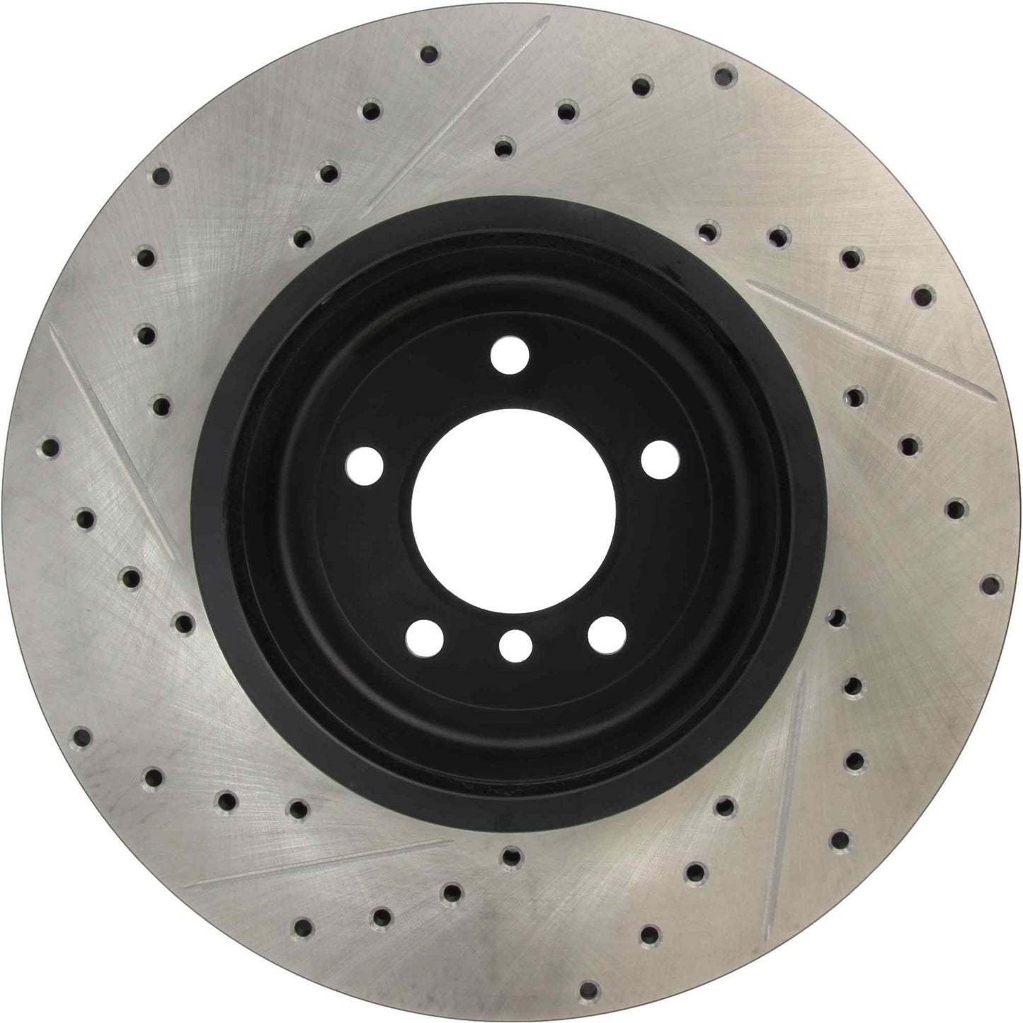 StopTech 04-10 BMW 5-Series / 6-Series Sport Slotted & Drilled Front Left Cryo Rotor 127.34071CL