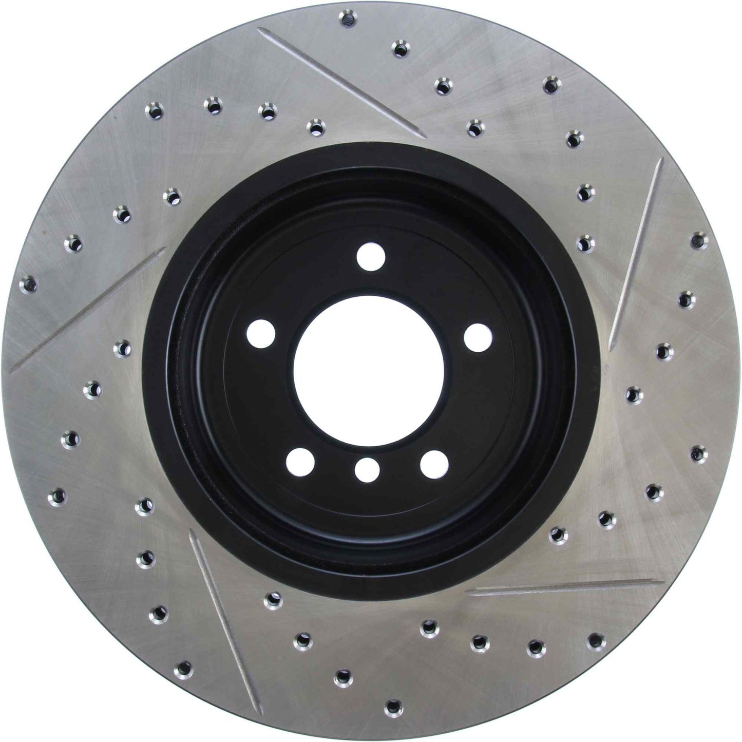 StopTech Sport Drilled/Slotted Brake Rotor; Front Right