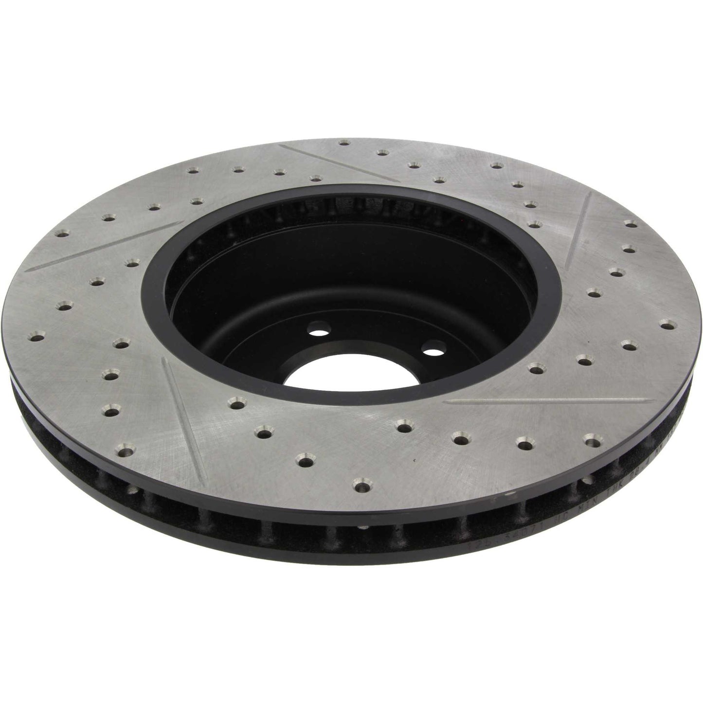 StopTech Sport Drilled/Slotted Brake Rotor; Front Right