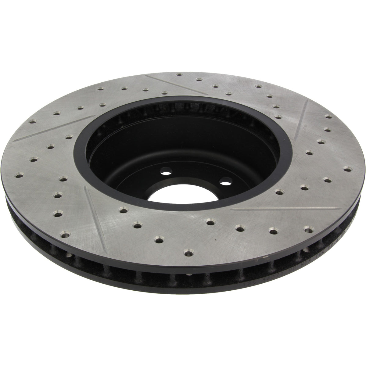 StopTech Sport Drilled/Slotted Brake Rotor; Front Right
