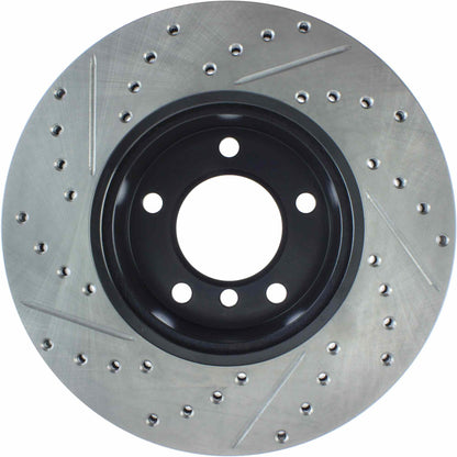 StopTech Power Slot 08-09 BMW 128i / 06 325 / 01-09/07 328 Front Left Drilled & Slotted Rotor 127.34077L