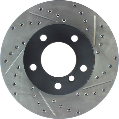 StopTech Power Slot 08-09 BMW 128i / 06 325 / 01-09/07 328 Front Left Drilled & Slotted Rotor 127.34077L