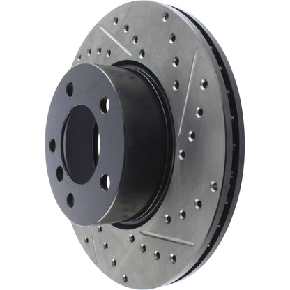 StopTech Power Slot 08-09 BMW 128i / 06 325 / 01-09/07 328 Front Left Drilled & Slotted Rotor 127.34077L