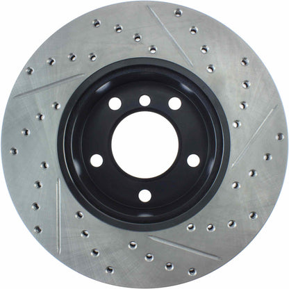 StopTech Power Slot 08-09 BMW 128i / 06 325 / 01-09/07 328 Front Right Drilled & Slotted Rotor 127.34077R