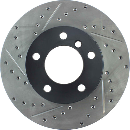 StopTech Power Slot 08-09 BMW 128i / 06 325 / 01-09/07 328 Front Right Drilled & Slotted Rotor 127.34077R