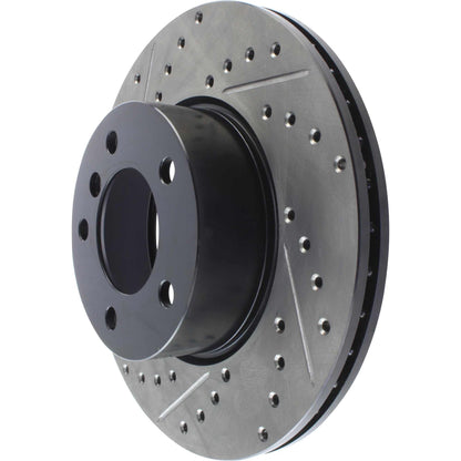 StopTech Power Slot 08-09 BMW 128i / 06 325 / 01-09/07 328 Front Right Drilled & Slotted Rotor 127.34077R