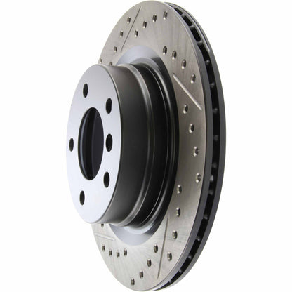 StopTech Sport Cryo Drilled/Slotted Brake Rotor; Rear Right