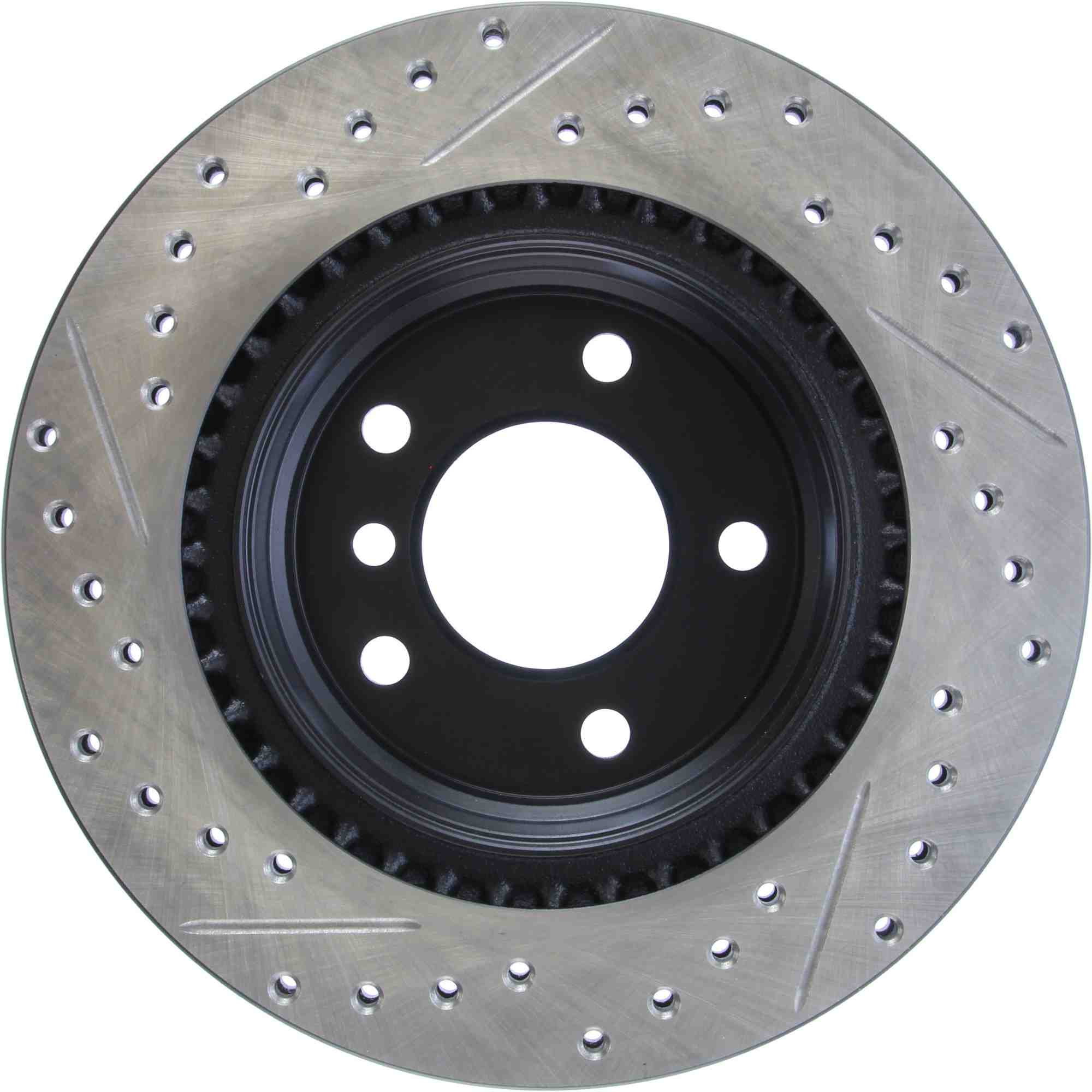 StopTech 06 BMW 325 / 07-09 BMW 328 Slotted & Drilled Left Rear Rotor 127.34078L