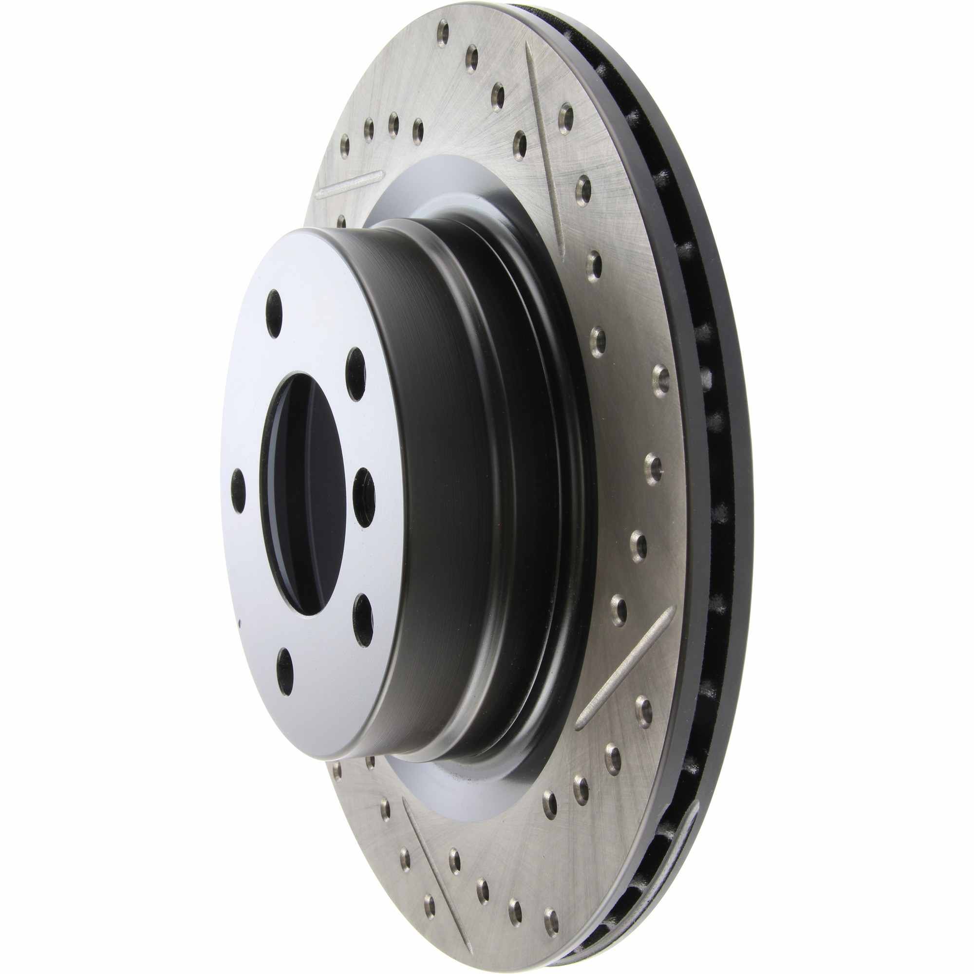 StopTech 06 BMW 325 / 07-09 BMW 328 Slotted & Drilled Left Rear Rotor 127.34078L