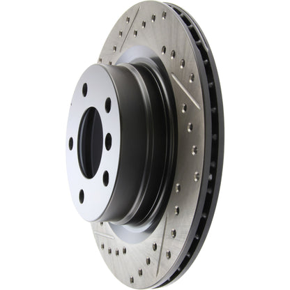 StopTech 06 BMW 325 / 07-09 BMW 328 Slotted & Drilled Right Rear Rotor 127.34078R