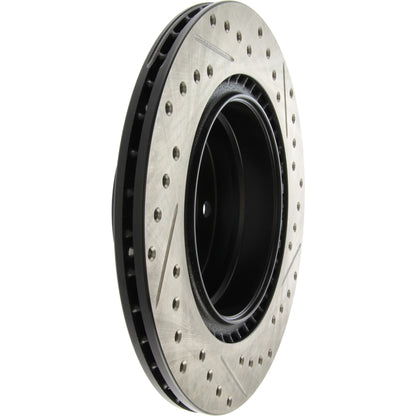 StopTech 06 BMW 325 / 07-09 BMW 328 Slotted & Drilled Right Rear Rotor 127.34078R