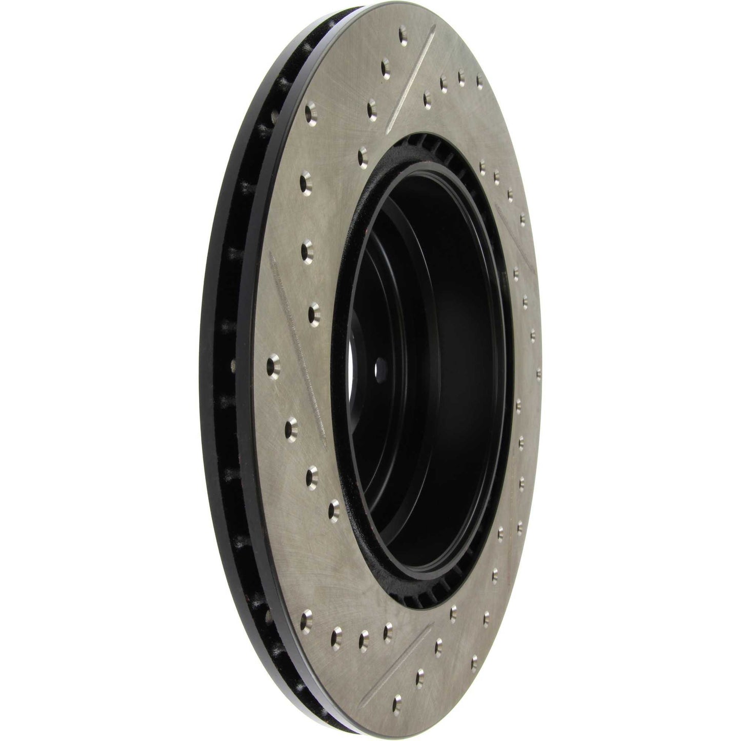 StopTech Sport Drilled/Slotted Brake Rotor; Rear Left