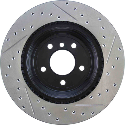 StopTech Sport Drilled/Slotted Brake Rotor; Rear Right