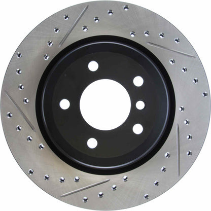 StopTech Sport Drilled/Slotted Brake Rotor; Rear Right
