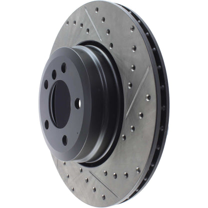 StopTech 06-08 BMW 750i/750Li / 03/05-08 760i/760Li Slotted & Drilled Left Rear Rotor 127.34086L