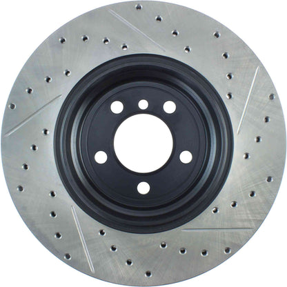 StopTech 06-08 BMW 750i/750Li / 03/05-08 760i/760Li Slotted & Drilled Right Rear Rotor 127.34086R
