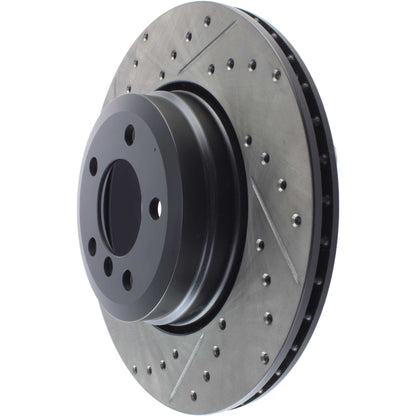 StopTech 06-08 BMW 750i/750Li / 03/05-08 760i/760Li Slotted & Drilled Right Rear Rotor 127.34086R