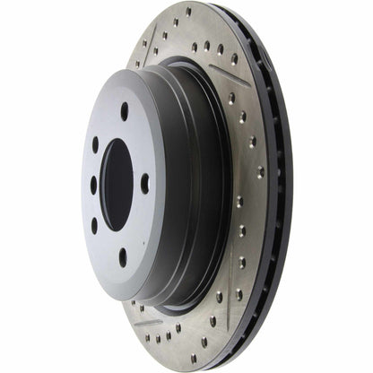 StopTech Sport Cryo Drilled/Slotted Brake Rotor; Rear Right