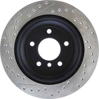 StopTech 9/07-09 BMW 328 / 06 BMW 325 E90 AWD Slotted & Drilled Left Rear Rotor 127.34091L