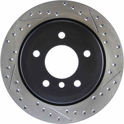 StopTech 9/07-09 BMW 328 / 06 BMW 325 E90 AWD Slotted & Drilled Left Rear Rotor 127.34091L