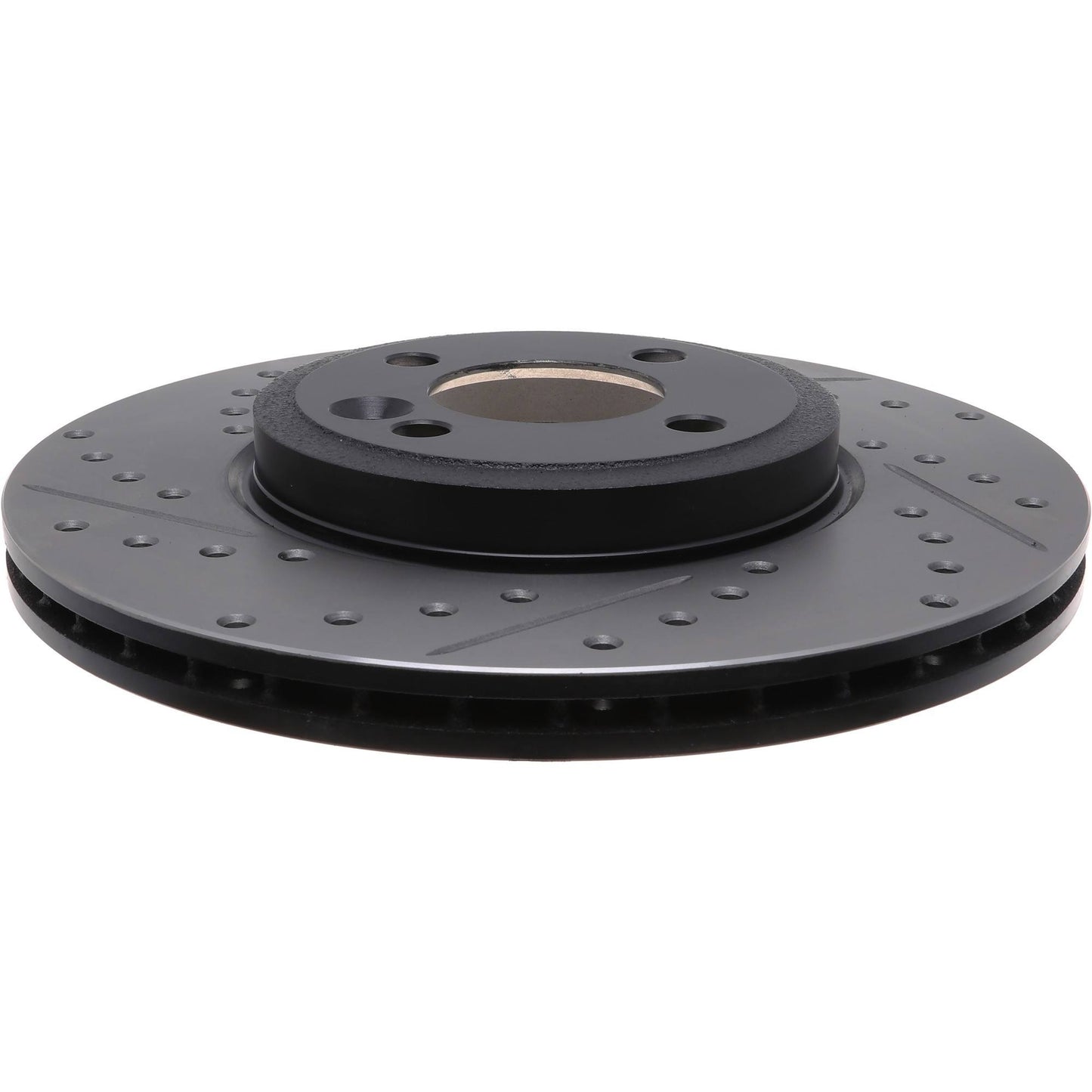 StopTech Sport Drilled/Slotted Brake Rotor; Front Right