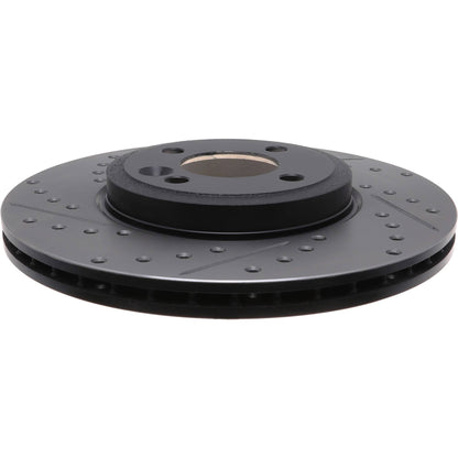 StopTech Sport Drilled/Slotted Brake Rotor; Front Right