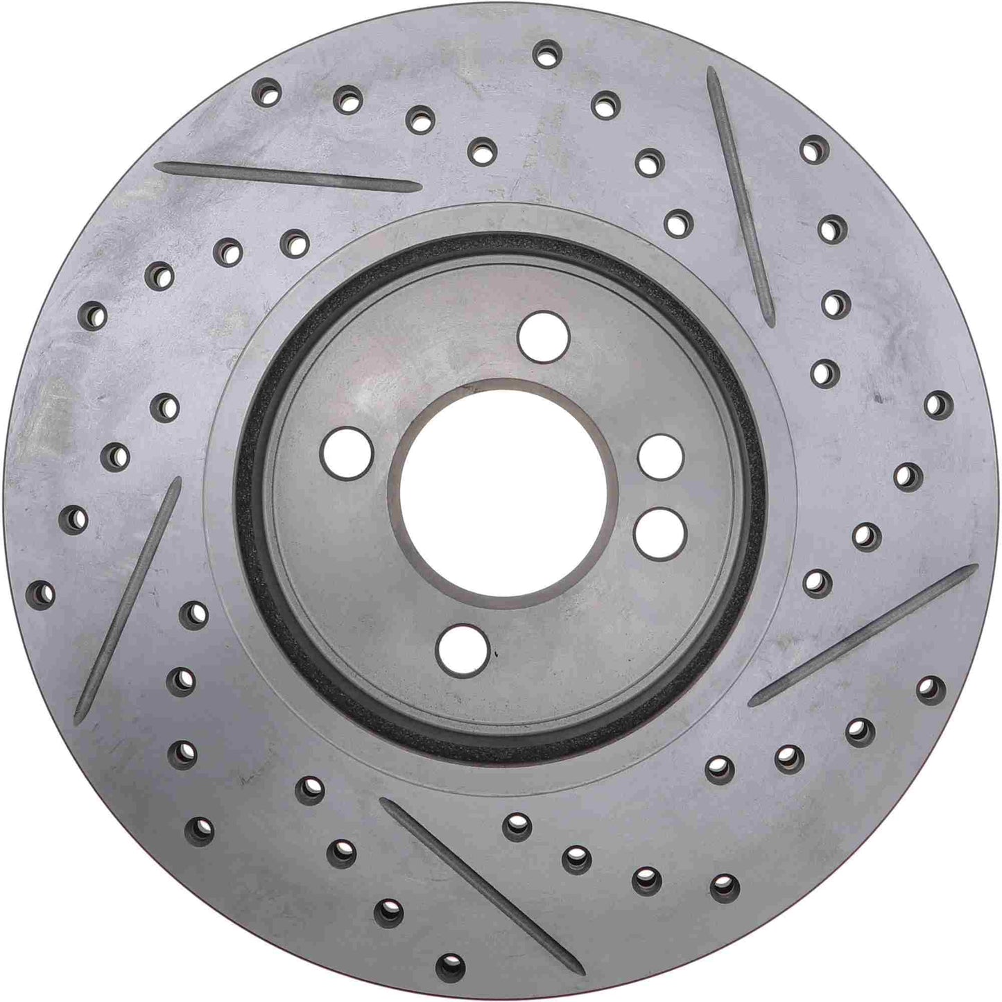 StopTech Sport Drilled/Slotted Brake Rotor; Front Right