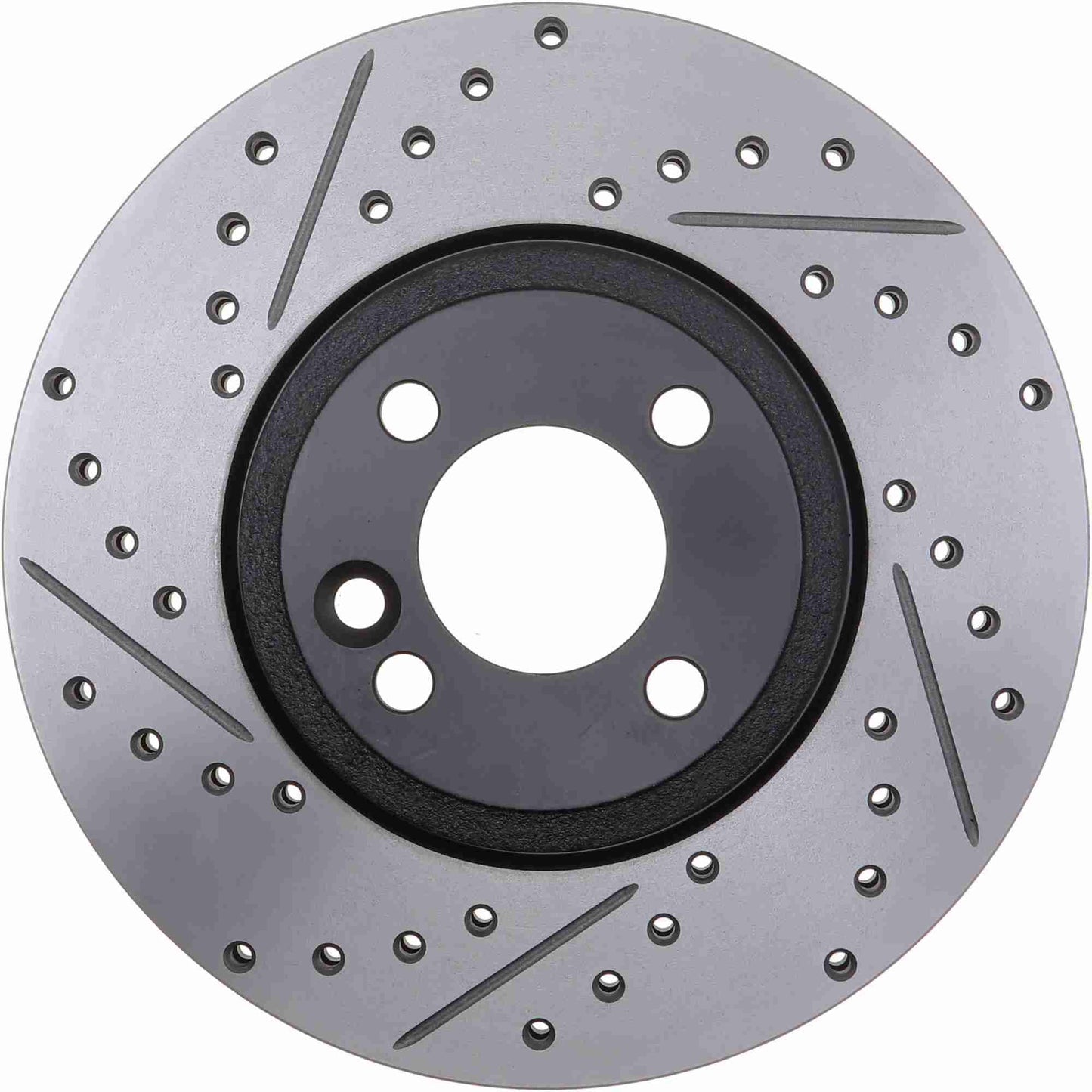 StopTech Sport Drilled/Slotted Brake Rotor; Front Right