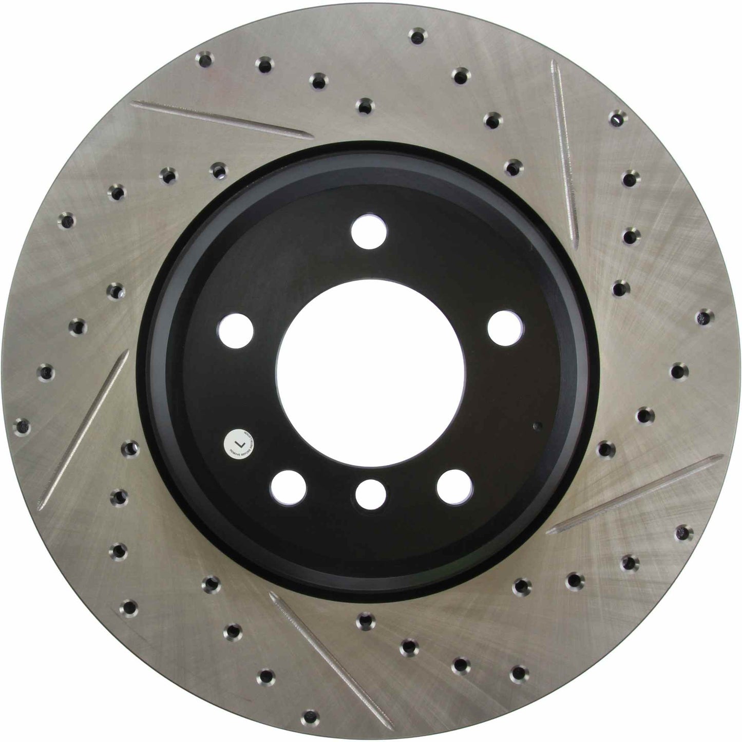 StopTech Sport Drilled/Slotted Brake Rotor; Front Left