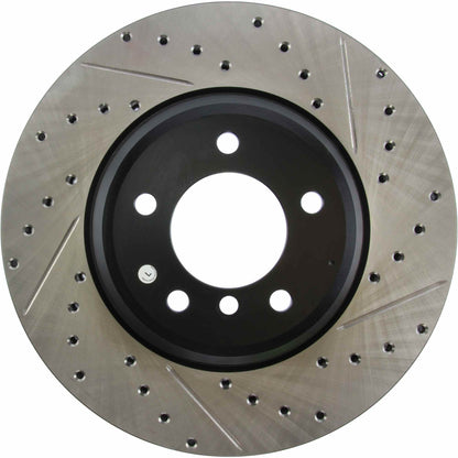 StopTech Sport Drilled/Slotted Brake Rotor; Front Left