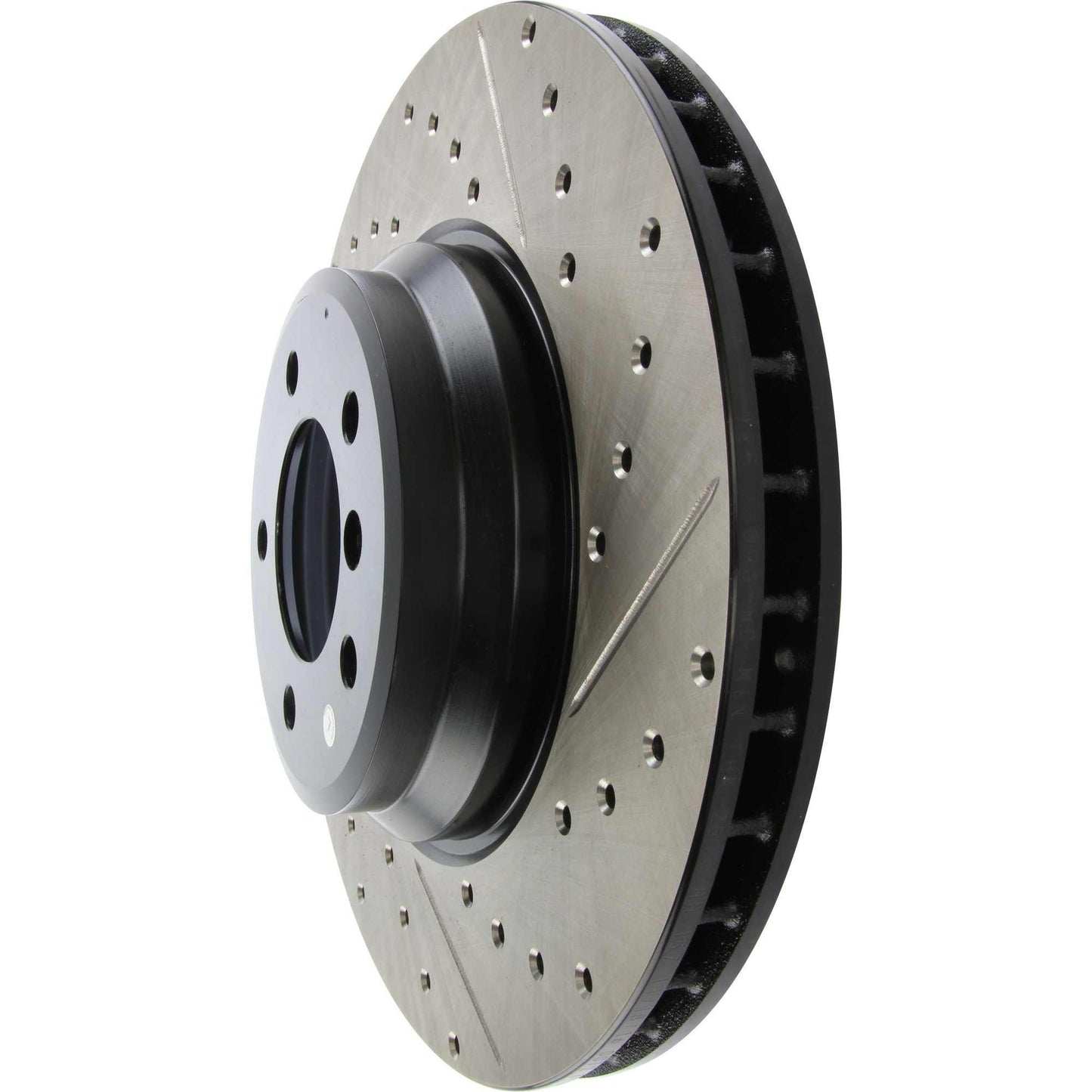 StopTech Sport Drilled/Slotted Brake Rotor; Front Left