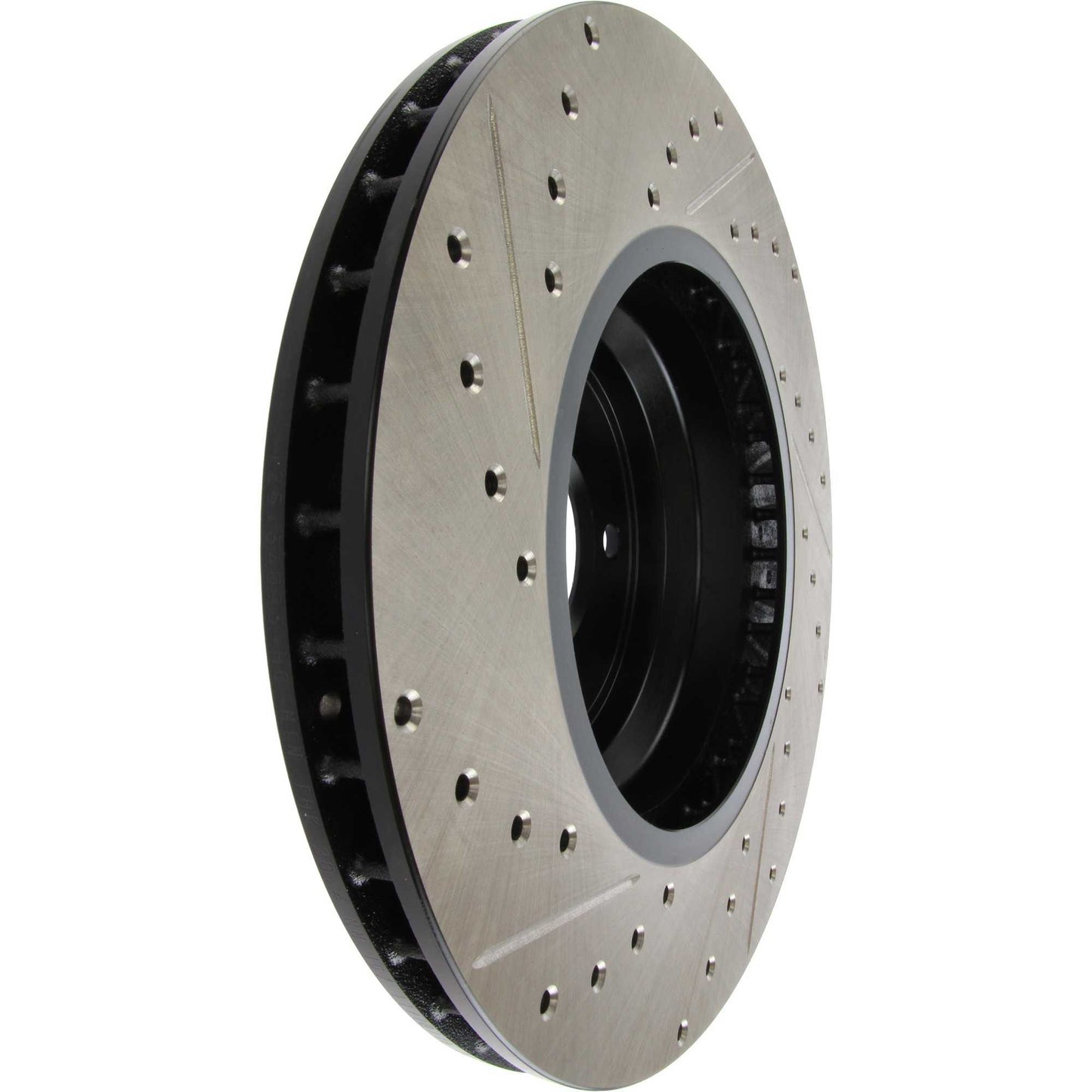 StopTech Sport Drilled/Slotted Brake Rotor; Front Left