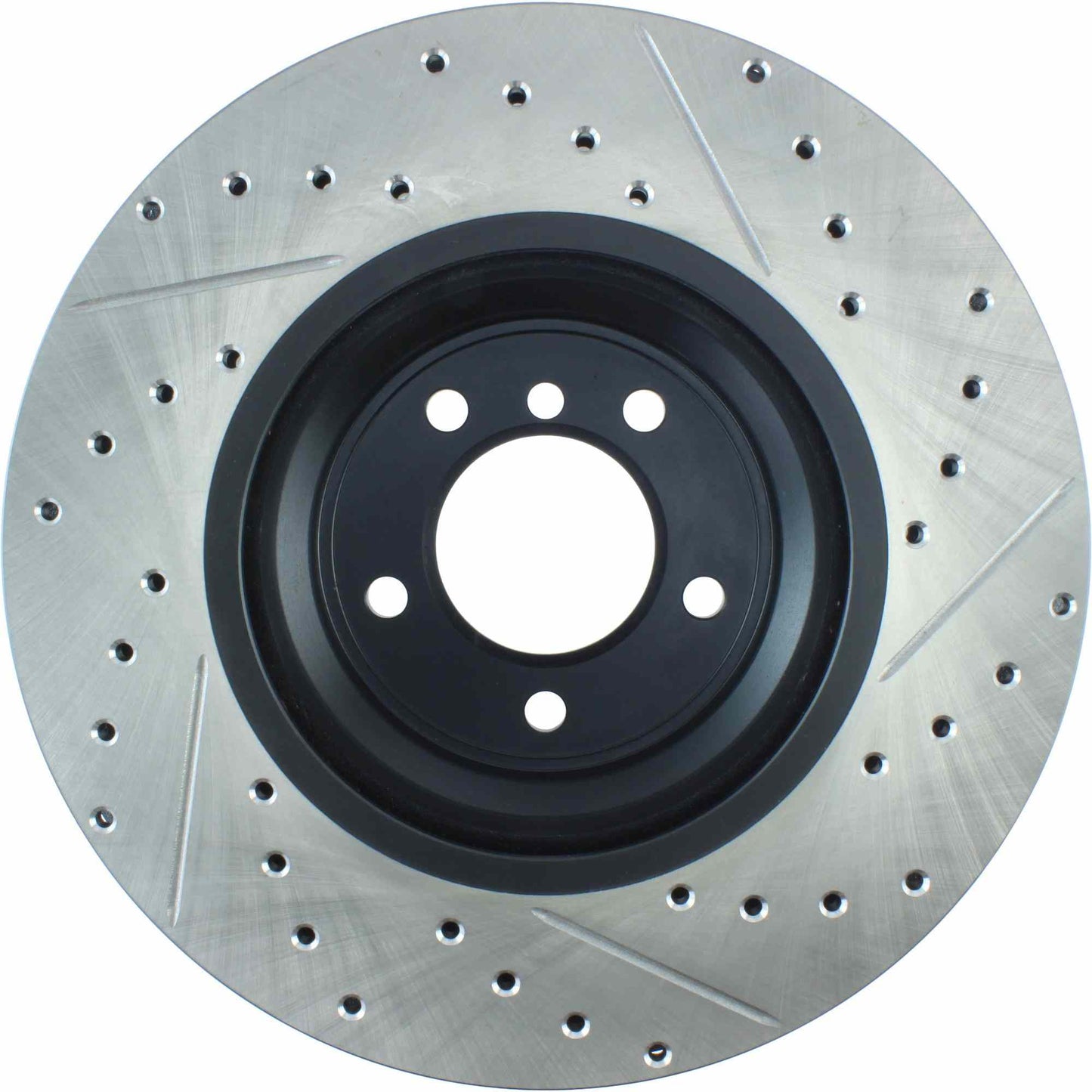 StopTech Sport Drilled/Slotted Brake Rotor; Front Right