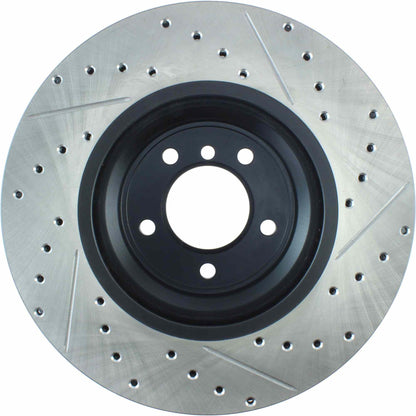 StopTech Sport Drilled/Slotted Brake Rotor; Front Right