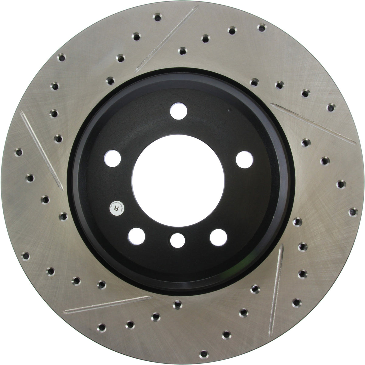 StopTech Sport Drilled/Slotted Brake Rotor; Front Right
