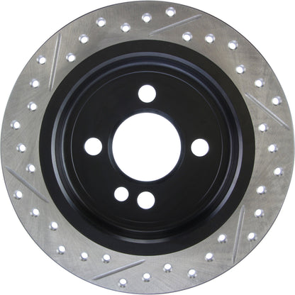 StopTech Sport Drilled/Slotted Brake Rotor; Rear Left