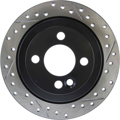 StopTech Sport Drilled/Slotted Brake Rotor; Rear Left