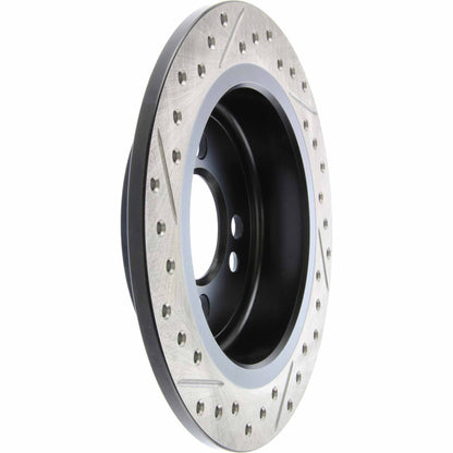 StopTech Sport Drilled/Slotted Brake Rotor; Rear Left