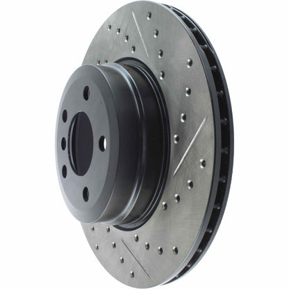 Stoptech 07-18 BMW X5 / 08-19 BMW X6 Sportstop Cryo Drilled & Slotted Rotor - Rear Left 127.34095CL
