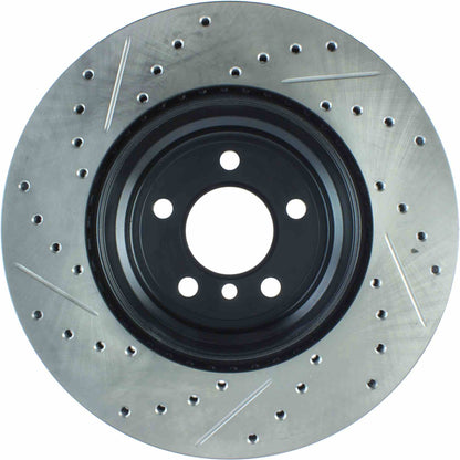 StopTech 07-12 BMW X5 / 09-12 BMW X6 Slotted & Drilled Left Rear Rotor 127.34095L