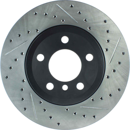 StopTech 07-12 BMW X5 / 09-12 BMW X6 Slotted & Drilled Left Rear Rotor 127.34095L