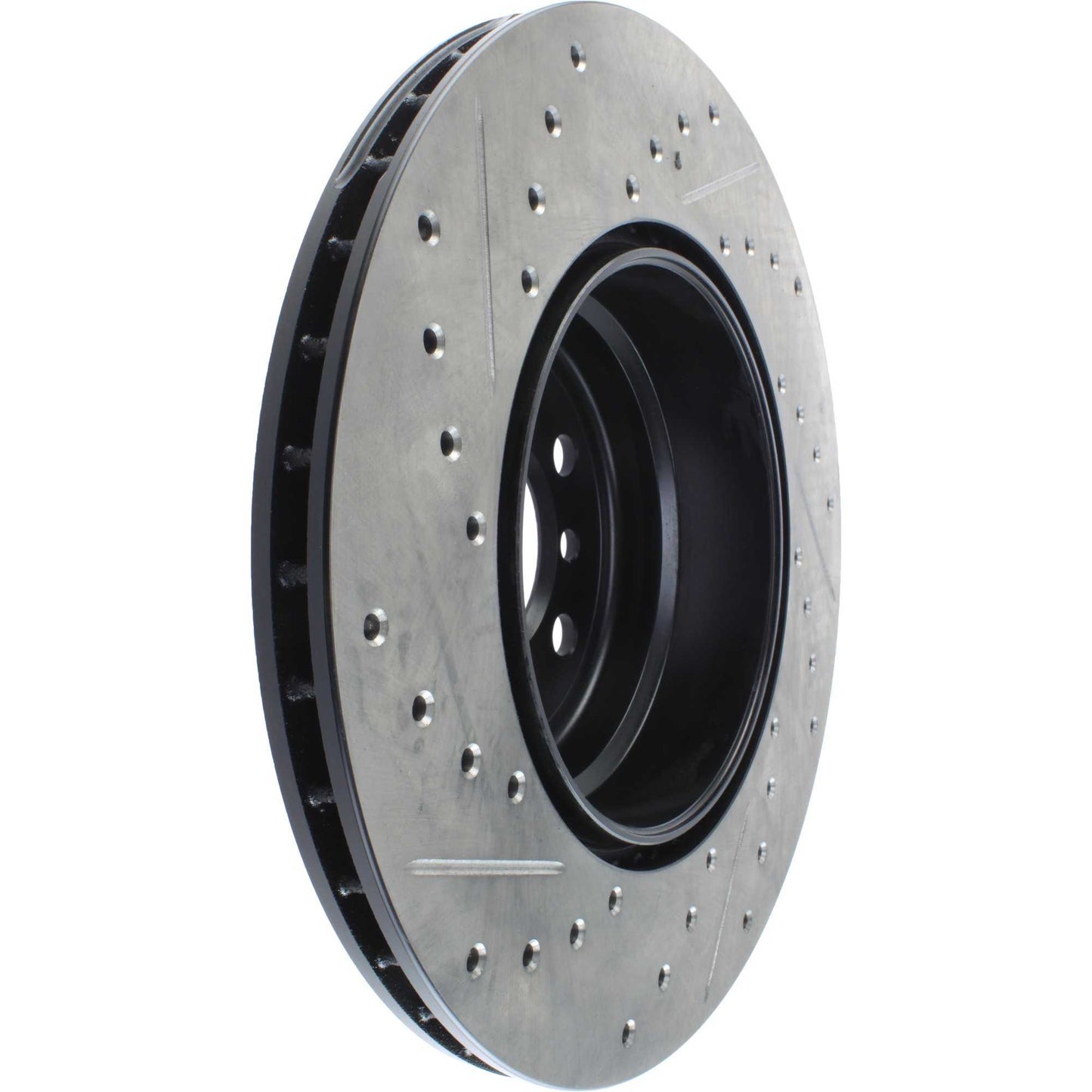 StopTech 07-12 BMW X5 / 09-12 BMW X6 Slotted & Drilled Left Rear Rotor 127.34095L
