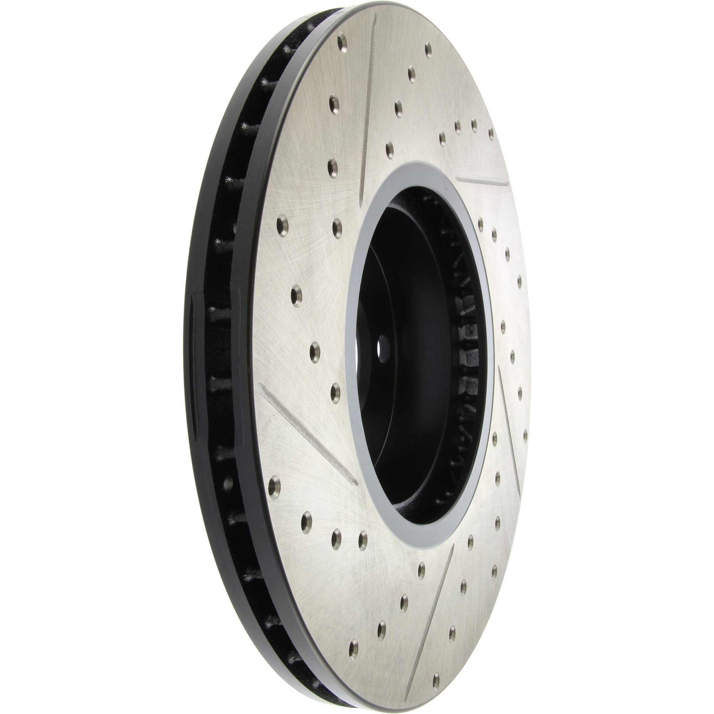 StopTech 07-13 BMW X5 Slotted & Drilled Cryo Sport Left Front Brake Rotor 127.34096CL