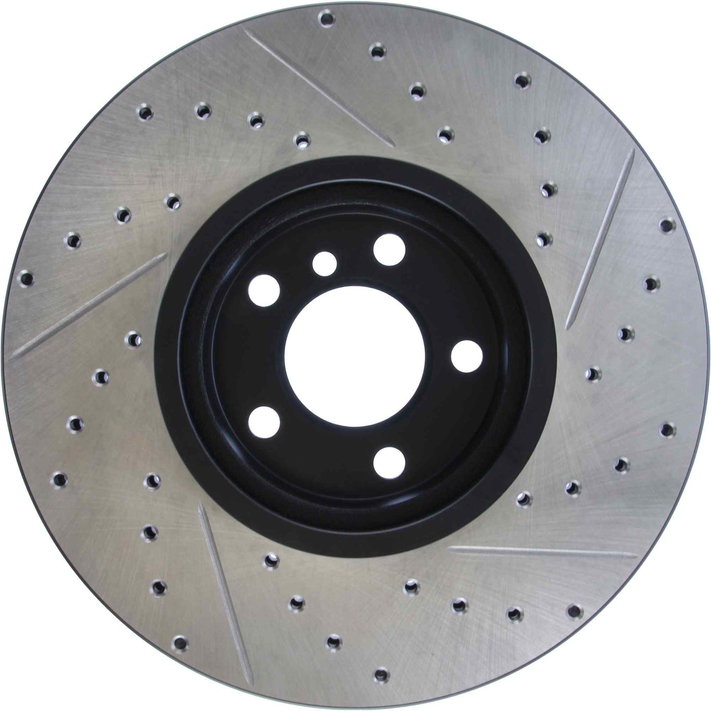 StopTech 07-13 BMW X5 Slotted & Drilled Cryo Sport Right Front Brake Rotor 127.34096CR