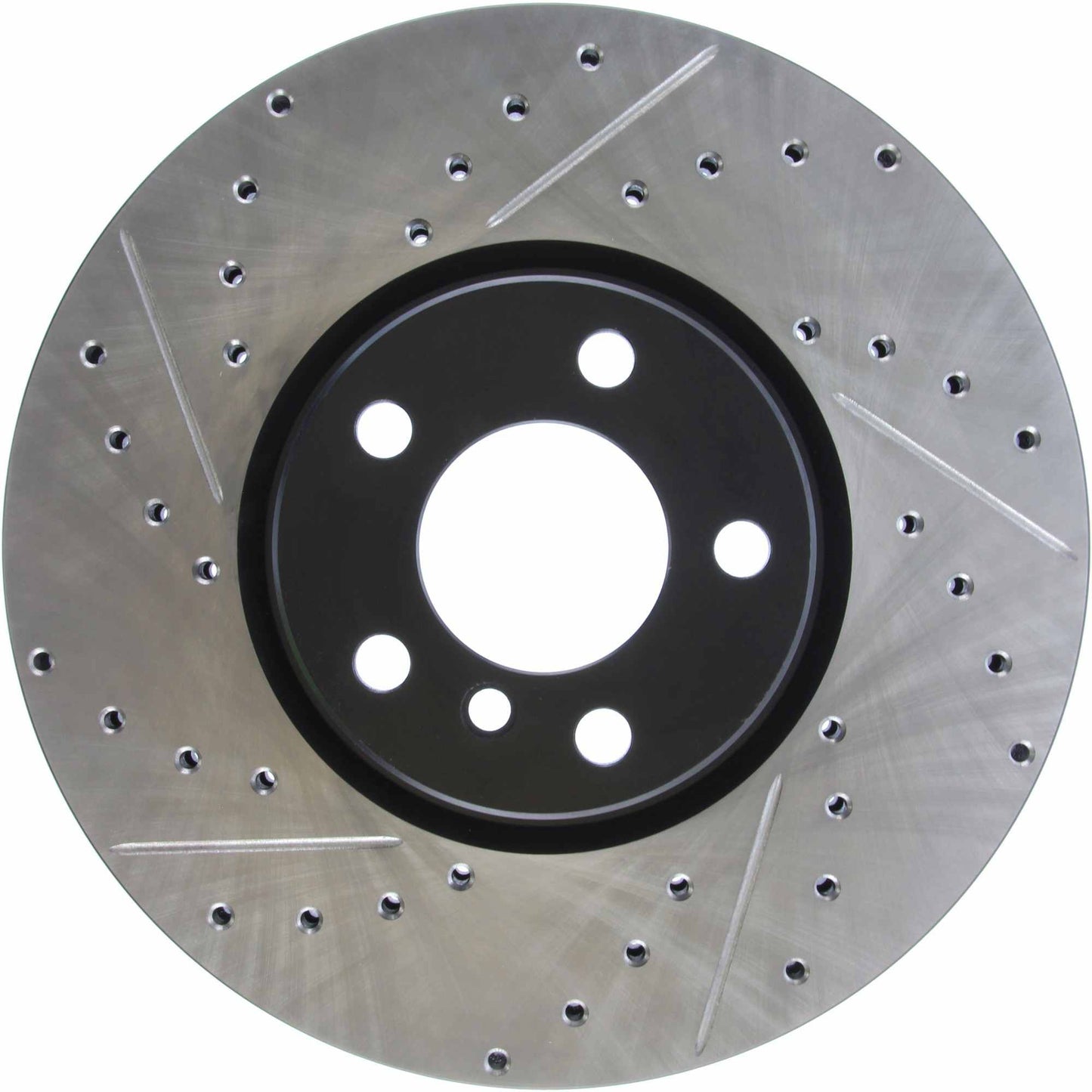 StopTech 07-13 BMW X5 Slotted & Drilled Cryo Sport Right Front Brake Rotor 127.34096CR