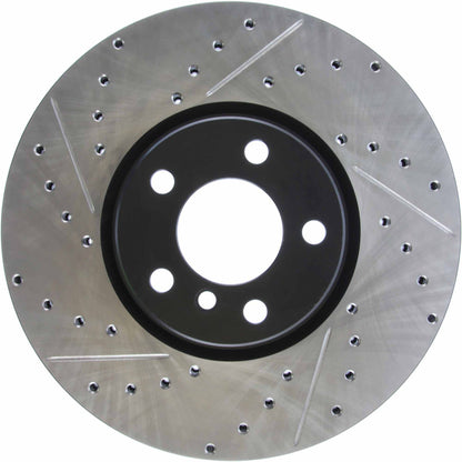 StopTech 07-13 BMW X5 Slotted & Drilled Cryo Sport Right Front Brake Rotor 127.34096CR